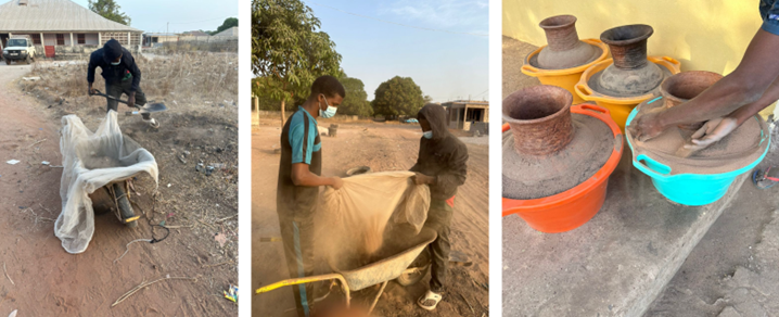 Initial performance trials assessing how clay pot coolers perform in Guinea-Bissau's tropical climate to determine their viability for food preservation.